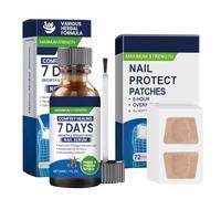 Fungal Nail Treatment Kit for Toenail - Nail Fungus Treatment with 30ml Liquid & 72 Fungal Nail Patches - Extra Strong Antifungal Repair Formula Promotes Nails Growth