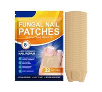 Fungal Nail Treatment Patches, Toenail Repair Sticker, Nail Renewal Patches For Toenail, Extra Strong 8-Hour Nail Repair Pads for Crack Discoloration Foot Care Pedicure Solution (1Bag/32Pcs)