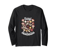Fungi Aesthetics - Retro Mushroom Circle Long Sleeve T-Shirt