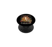 Fungi Enthusiast British Mushroom Forager UK Woodland PopSockets Adhesive PopGrip