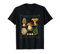 Fungi Field Notes Woodland Forager Value Graphic T-Shirt, Men, Black, XL
