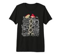 Fungi Foraging Pick Mushrooms Farming Mycology Premium T-Shirt