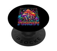 Fungi Fun Guy Retro Funguy Mushroom Psychedelic Forest PopSockets Adhesive PopGrip