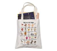 Fungi Lover Fungi Types Knowledge Tote Bag Mushroom Lovers Shopping Bag Mycology Biology Ecology Student Gift (Fungi)