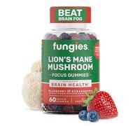 Fungies Lion'S Mane Mushroom Brain Health Gummies - Promotes Focus, Memory & Mood - 60 Count (Natural Blueberry Strawberry Flavor, Gelatin Free, Gluten Free, Non-GMO, Vegan)