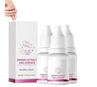 FungiGone Nail Treatment,Ginger Nail Essence,Strong Toe, Nail Repair Growth Treatment Nail Softener for Toe (3PCS)