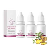 Fungigone Nail Treatment Serum, Fungigone Ginger Nail Essence, Natural Ingredients Nail RepairSerum for Strengthener Nails, Ginger NailCare Serum Moisturizing Care for Thick Toenails Toe (3)