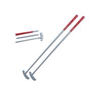 FUNGREEN Golf 2PCS/Pack Two-Way Putter Club for Right or Left Handed Golfers Foldable Alloy Rod Head Kids Adults Golf Putter - 34" Length (Red)
