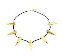 FUNGTN Stainless Steel Necklace for Black Panther Cosplay New Wakanda King T'Challa Pendant Necklace Halloween Party Pendant Fashion Jewelry Accessory,Gold