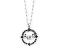 FUNGTN Stainless Steel Silver Plated Necklace With Pendant and Stud Earrings - Gothic Punk Costume Jewelry Gifts for Boys, Girls, and Women