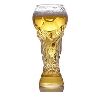 FUNGTN World Cup Beer Glass Football Shape Beer Glass, 15.2oz（450 ML World Cup Beer Mug, Soccer Ball Beer Glasses Gifts for Dad, Boyfriend and All Soccer Fans Football Lovers,800ML