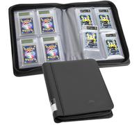 FunGuys Graded Card Binder, 24 BGS Slab Holder, 4 Pocket Storage for BGS Slabs Card Graded Display Case Album, Zipper, Collection Binder for MTG