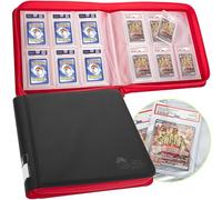 FunGuys Graded Card Binder - 60 PSA Slab Holder, 6 Pocket Card Storage, PSA Slab Graded Display Case Album, Zipper Card Collection Binder, Yugioh & MTG Binder