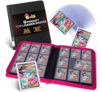 FunGuys Toploader Binder - 252 Card 9-Pocket Trading Card Binder Storage Folder for Yu-Gi-Oh, MTG, TCG, Sports and Collectible Cards
