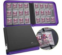 FunGuys Toploader Binder, 384 Card 12 Pocket Trading Card Binder Storage, Card Collection Binder for Yugioh, MTG & TCG Cards, Top Loader Card Folder for Collectors
