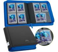 FunGuys Toploader Binder, Trading Card Binder Storage,128 4 Pocket Top Loader Pokemon Binder, Card Collection for Yugioh, MTG, TCG, Card Folders for Trading Cards