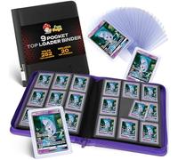 FunGuys Toploader Binder, Trading Card Binder Storage, 252 9 Pocket Top Loader Binder, Card Collection for Yugioh, MTG, TCG, Card Folders for Trading Cards