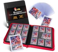FunGuys Toploader Binder, Trading Card Binder Storage, 252 9 Pocket Top Loader Pokemon Binder, Card Collection for Yugioh, MTG, TCG, Card Folders for Trading Cards