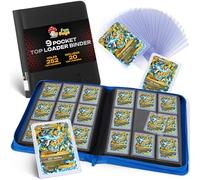 FunGuys Toploader Binder, Trading Card Binder Storage, 252 9 Pocket Top Loader Pokemon Binder, Card Collection for Yugioh, MTG, TCG, Card Folders for Trading Cards