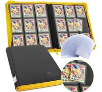 FunGuys Toploader Binder, Trading Card Binder Storage, 252 9 Pocket Top Loader Pokemon Binder, Card Collection for Yugioh, MTG, TCG, Card Folders for Trading Cards