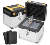 FunGuys Toploader Storage Box, Sports Card Storage Case, Top Loader Card Storage Boxes, Trading Card Case Holds 70+ Card, One Touch Card Holder