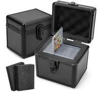 FunGuys Toploader Storage Box, Sports Card Storage Case, Top Loader Card Storage Boxes, Trading Card Case Holds 70+ Card, One Touch Card Holder