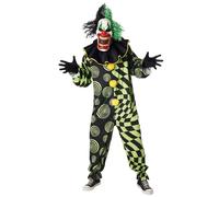 Funhouse Freak Scary Clown Adult Plus Size Costume