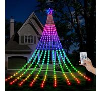 FUNIAO (New) Color Changing Christmas Lights, Christmas Tree Lights with Remote, 335 LED RGB Timer & Waterproof Outdoor String Lights for Halloween, Christmas, New Year (RGB Color Change)