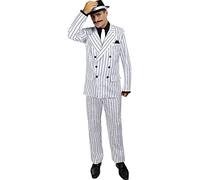 Funidelia | 1920s Gangster Costume in White for man 20s, Cabaret, Mafia, Decades - Costumes for adults, accessory fancy dress & props for Halloween, carnival & parties - Size L - White