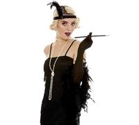 Funidelia | 1920s Set for Woman 20s, Cabaret, Gangster, Decades - Accessories for Adults, Costume Accessories - Black