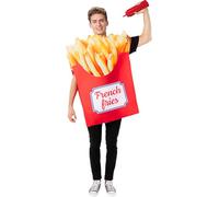 Funidelia Adult French Fries Costume for men and women, One Size Food - Fancy dress for adults for parties, Carnival and Halloween