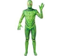 Funidelia Alien Monster Second Skin Costume for man, Size XS Halloween, Horror - Fancy dress for adults for parties, Carnival and Halloween