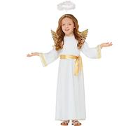 Funidelia | Angel Costume with Halo and Wings for boys and girls Christmas, Nativity Scene - Costume for kids accessory fancy dress & props for Halloween, carnival & parties - Size 5-6 years