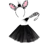 Funidelia | Animal Accessory Costume kit, Kitten, Bunny, Pig, Zebra - Adult Costume and Fun Accessories for Parties, Carnival and Halloween