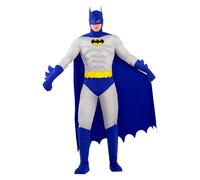 Funidelia | Batman costume - The Brave & the Bold for man The Dark Knight, Superheroes, DC Comics - Costumes for adults, accessory & fancy dress for Halloween, carnival & parties - Black
