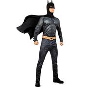 Funidelia | Batman Costume - The Dark Knight for man The Dark Knight, Superheroes, DC Comics - Costume for adults, accessory fancy dress & props for Halloween, carnival & parties - Size L - Black
