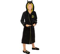 Funidelia | Batman Dressing Gown for boy The Dark Knight, Superheroes & DC Comics Merchandise - Comfortable lounge wear and accessories for kids - Size 5-6 years - Black