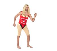 Funidelia | Baywatch Costume for man Lifeguard, Baywatch, Professions - Costume for adults accessory fancy dress & props for Halloween, carnival & parties - Size S - M - Red