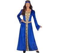 Funidelia | Blue Medieval Princess Costume for woman Princesses, Queen - Costume for adults accessory fancy dress & props for Halloween, carnival & parties - Size M - Blue