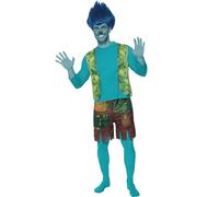 Funidelia | Branch Costume - Trolls 3 for man Cartoons, Trolls, Films & Series - Costume for adults accessory fancy dress & props for Halloween, carnival & parties - Size L - XL - Blue