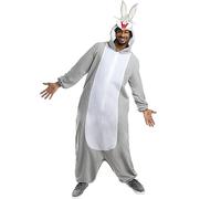 Funidelia | Bugs Bunny Costume Looney Tunes for men and women Costume for adults accessory fancy dress & props for Halloween, carnival & parties - Size M - L - Grey/Silver