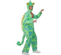 Funidelia | Chameleon Costume for men and women Animals - Costume for adults accessory fancy dress & props for Halloween, carnival & parties - Size M - L - Green