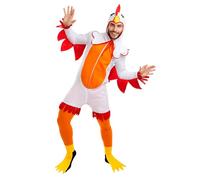 Funidelia | Chicken Costume for men and women Animals, Chicken, Rooster, Chick - Costume for adults accessory fancy dress & props for Halloween, carnival & parties - Size S - M - White