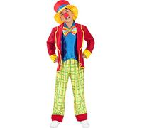 Funidelia | Clown Costume for man Clowns, Circus, Funny - Costume for adults accessory fancy dress & props for Halloween, carnival & parties - Red