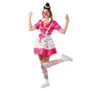 Funidelia | Clown Costume for woman Clowns, Circus, Funny - Costume for adults accessory fancy dress & props for Halloween, carnival & parties - Red