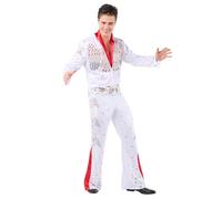 Funidelia Costume de Elvis for adults - Official pour homme Officielle - Inclus jumpsuit and scarf