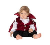 Funidelia | Count Dracula Costume for Babies Halloween, Horror, Dracula - Costume for baby accessory fancy dress & props for Halloween, carnival & parties - Size 0-6 months - Black
