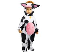 Funidelia | Cow Costume for Babies for baby Animals, Farm - Costumes for kids, accessory fancy dress & props for Halloween, carnival & parties - Size 0-6 months - White