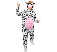 Funidelia | Cow Costume for men and women Animals, Farm - Costume for adults accessory fancy dress & props for Halloween, carnival & parties - Size S - M - White