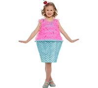 Funidelia | Cupcake costume for girl Muffin, Candy, Food, Dessert - Costumes for kids, accessory fancy dress & props for Halloween, carnival & parties - Size 5-6 years - Pink